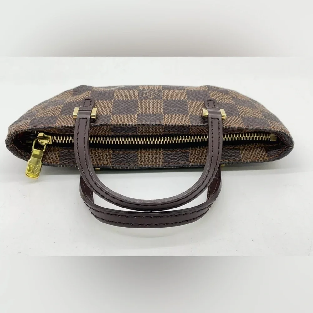 Authentic Louis Vuitton Damier Ebene Manosque GM Pouch W/Box mini bag - Picture 4 of 17